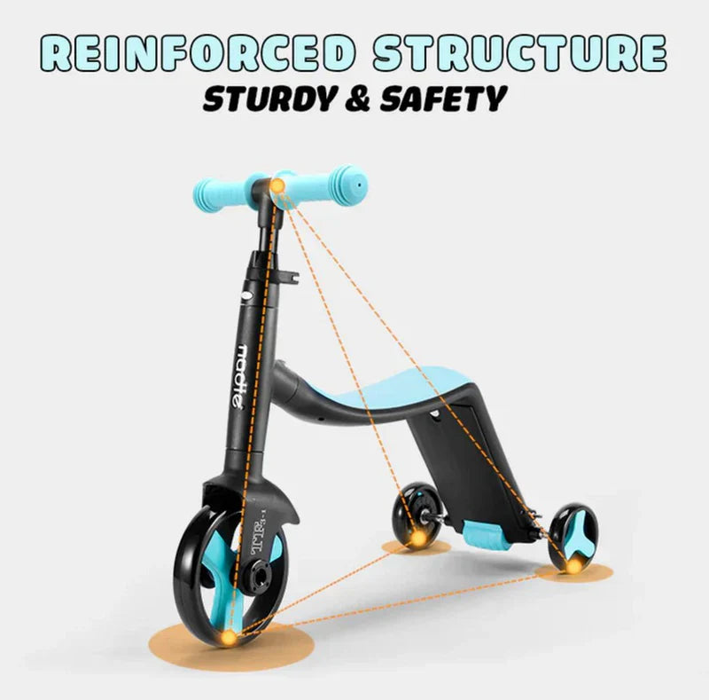 3-in-1 Kids Convertible Scoote